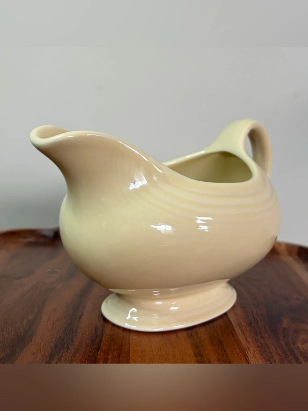 Vintage Pale Yellow Fiestaware Gravy Boat HLC EUC